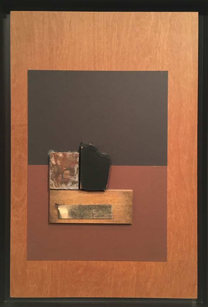Louise Nevelson Untitled, 1975 cardboard and wood collage on board object: 30 x 20 inches frame: 32 3/8 x 22 7/16 inches
