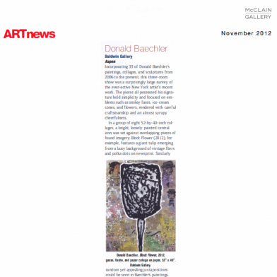 November 2012 ARTnews