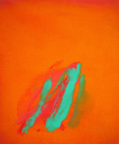 Cleve Gray,  Nantucket Orange, ca. 1976 - 1980,  acrylic on canvas,  20 1/2 x 17 inches