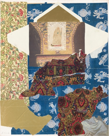 Dorothy Hood,  Memories, 1982-1997,  collage on mat,  20 x 16 inches