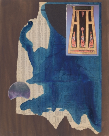 Dorothy Hood,  High Styles Issues, 1982-1997,  collage on mat,  20 x 16 inches