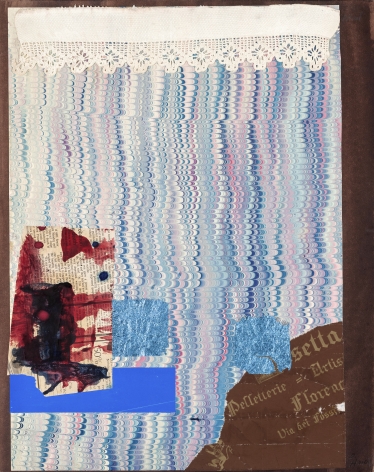 Dorothy Hood,  Found in Florence, A Nostalgic History, 1982-1997,  collage on mat,  20 x 16 inches
