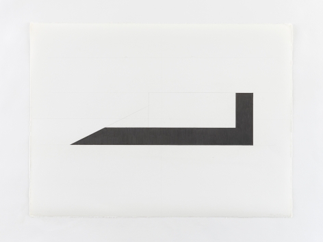 Ted Stamm  LW-2C (Lo Wooster), 1979  graphite on paper  paper: 22 3/8 x 30 1/8 inches  rame: 24 5/8 x 32 1/4 x 1 1/2 inches