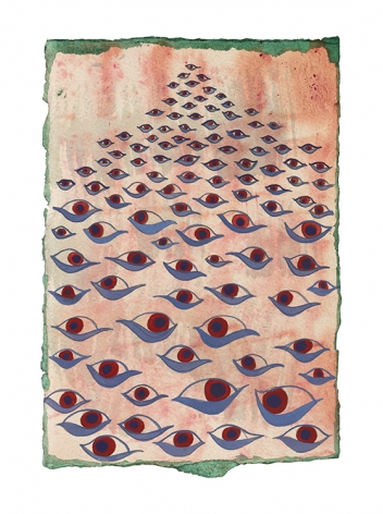 Mara Held Montezuma 12, 2019 egg tempera on paper 10 x 6 3/4 inches
