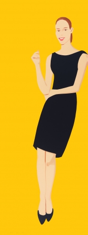 Alex Katz  Black Dress V (Ulla), 2015  31-color silkcreen  80 x 30 inches  Edition of 35  $25,000