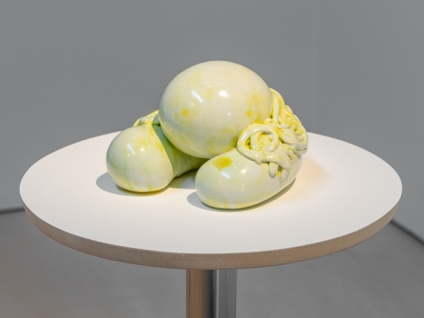 Sharon Engelstein,  Healthy, 2018,  glazed ceramic,  5 1/2 x 7 x 7 1/2 inches