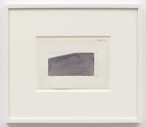 Ted Stamm DRM 12, 1980 watercolor on paper paper: 4 3/4 x 6 5/8 inches frame: 11 1/4 x 13 1/16 inches