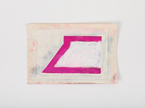 Ted Stamm 3 (8 Woosters), 1979 collage on paper paper: 4 x 6 inches frame: 6 7/16 x 8 3/8 inches