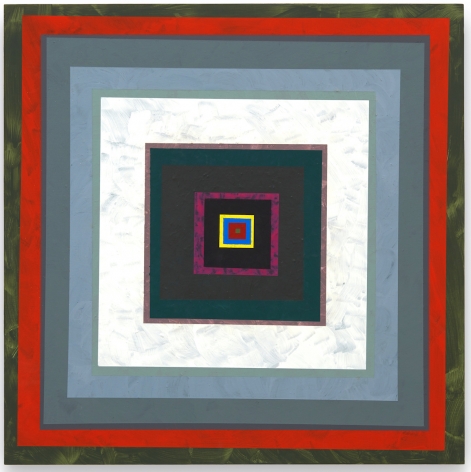 Gary Lang CONCENTRICSQUARE, 2020 acrylic on panel 30 x 30 inches
