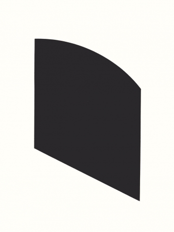 Ellsworth Kelly  Black, 2003  framed lithograph on wove paper  paper: 28 3/4 x 22 3/8 inches  frame: 30 1/4 x 23 5/8 inches  Edition 19 of 45  Signed and numbered in pencil  $16,000