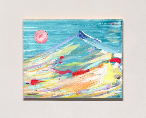 Brendan Cass Almighty Mountain (Teal), 2021 acrylic on canvas 24 x 30 inches