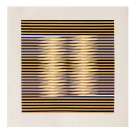 Carlos Cruz-Diez Untitled, 1974 serigraph paper: 29 1/2 x 29 1/2 inches frame: 32 3/4 x 32 3/4 inches Edition 143 of 200