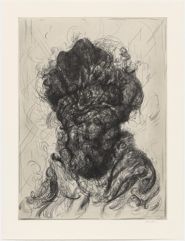 Glenn Brown Half-Life #5 (after Rembrandt), 2017 a series of 6 etchings on paper paper: 35.04 x 26.77 inches frame: 40 1/4 x 32 inches Edition 14 of 35 signed by the artist and numbered on the reverse (GB-6)
