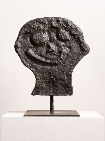 Donald Baechler  HEAD 3, 2014  bronze  15 x 14 x 4 inches