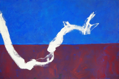 Cleve Gray,  Hopkin's Comet, 1990,  acrylic on canvas,  40 x 60 inches