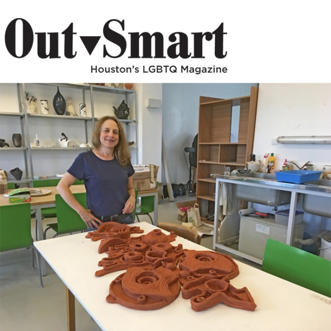 "Brooklyn-Based Lesbian Artist Debuts Her Sculptures at Houston’s McClain Gallery" in OutSmart Magazine